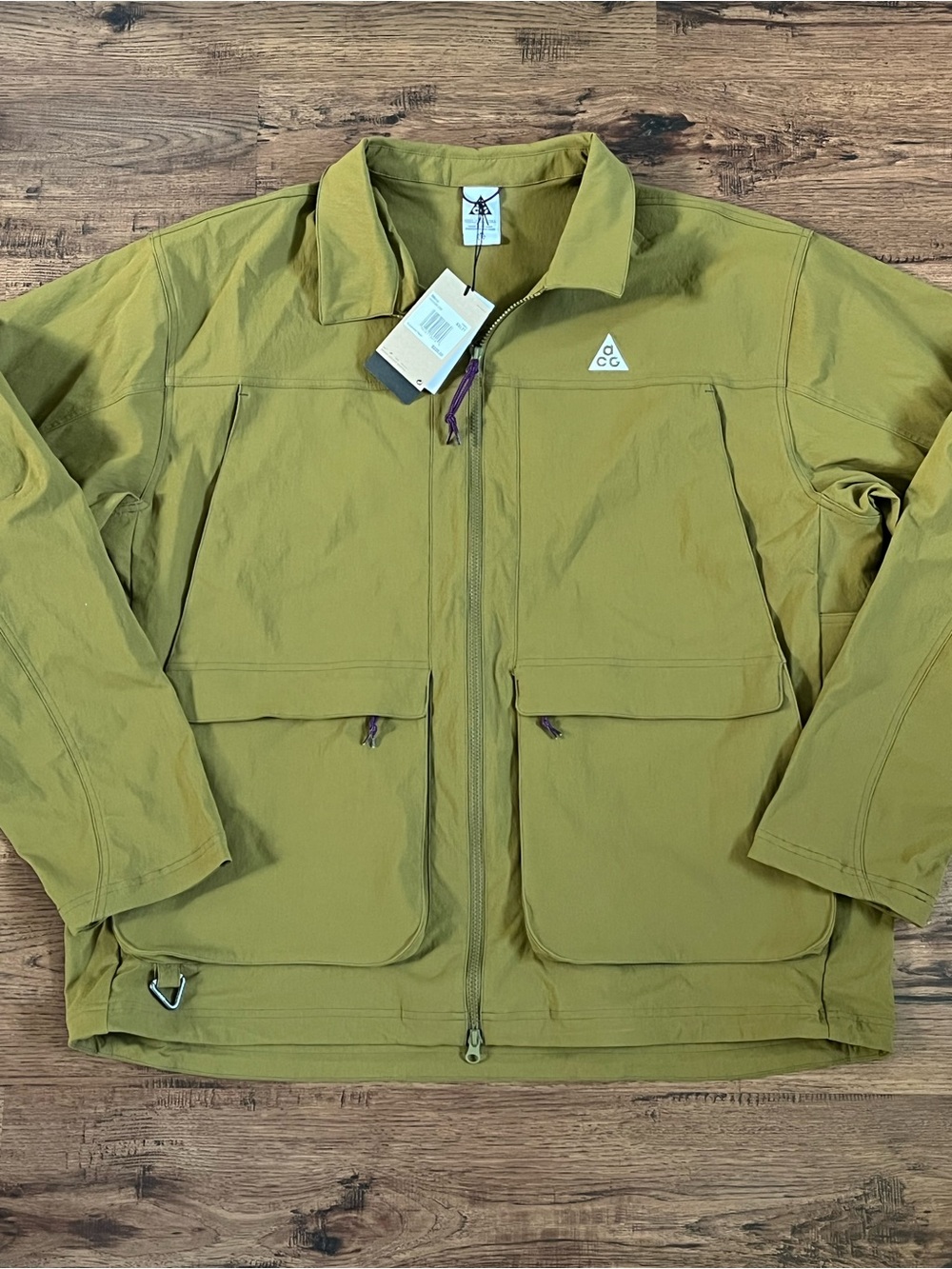 Nike ACG Smith Summit UV Full Zip Jacket ‘Olive’ (size mens XXL-Tall)